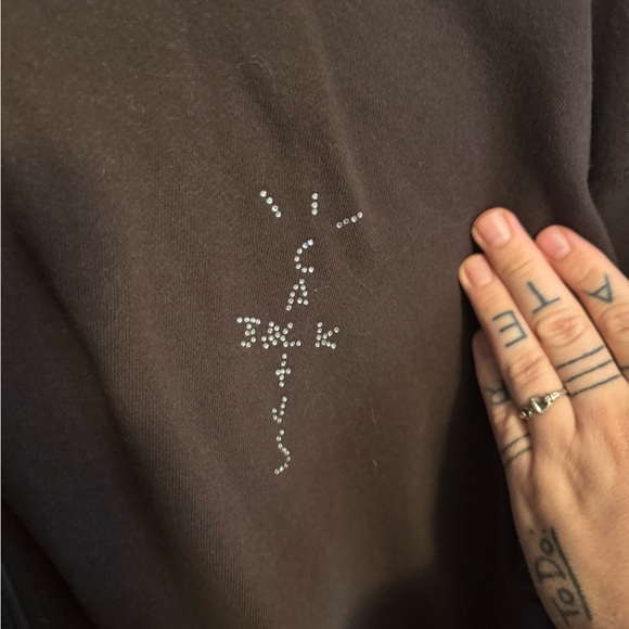 Travis Scott Promo Rhinestone YUP hoodie - Picture 2 of 5